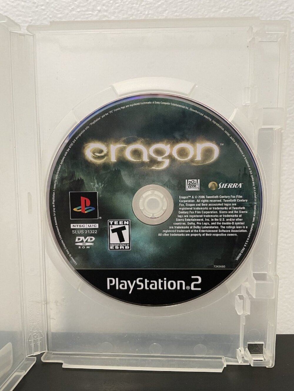 Eragon PS2 Playstation 2 Video Game 2006